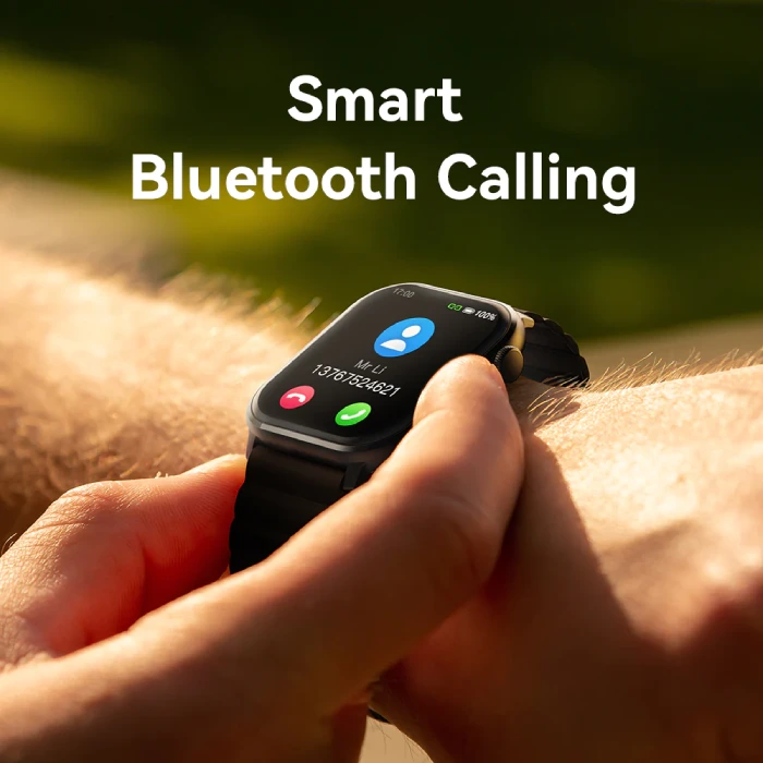 Imilab Smart Watch W02 Bluetooth Calling 1.85" TFT Screen 24h Bio Tracker - Black