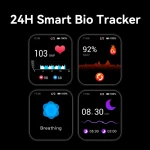 Imilab Smart Watch W02 Bluetooth Calling 1.85" TFT Screen 24h Bio Tracker - Black