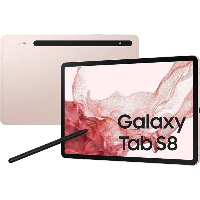 Samsung Galaxy Tab S8 5G 128GB 8GB 11.0 Inches 5G LTE - Gold Pink