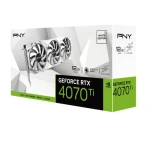 PNY GeForce RTX 4070 Ti 12GB Verto LED Triple Fan Graphics Card White Edition