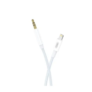 XO cable audio NB-R211A Lightning - jack 3.5mm 1 meter – White – 1 Month Warranty