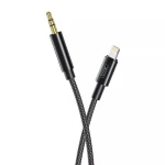 XO cable AUX audio NB-R211A Lightning - jack 3.5mm 1 meter – Black– 1 Month Warranty