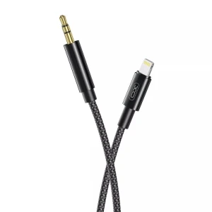 XO cable audio NB-R211A Lightning - jack 3.5mm 1 meter – Black– 1 Month Warranty