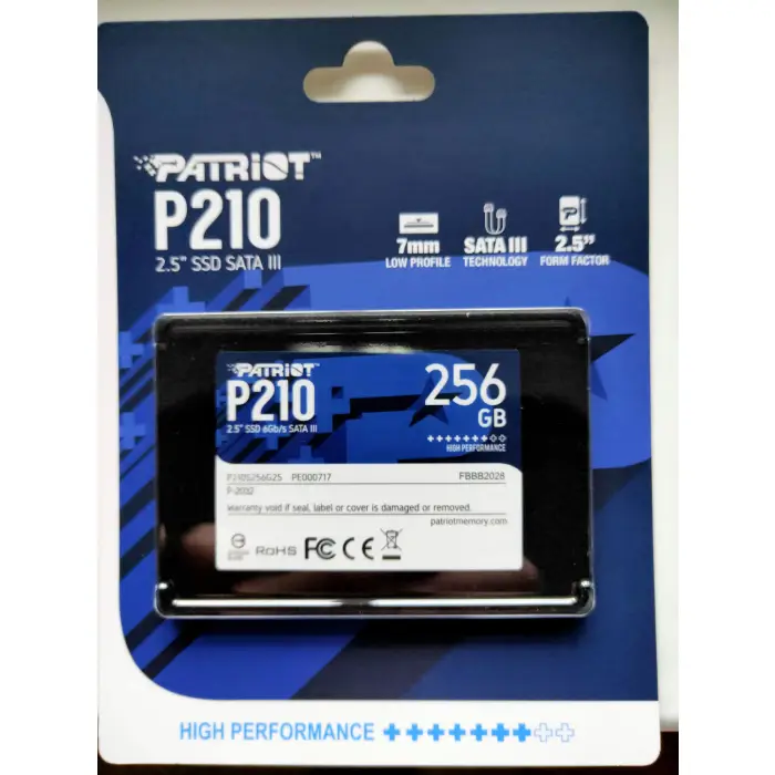 Patriot SSD P210 2.5-inch 256GB  SATA III Solid State Drive PSE00096