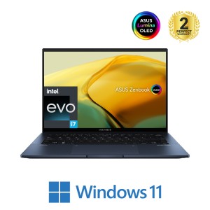 ASUS Zenbook 14 OLED UX3402ZA-OLED007W Laptop, 14-inch 2.8K OLED, Intel Ci7-1260P, 16GB, 1TB SSD, Intel Iris Xe, Win11, Sleeve, 90NB0WC1-M00860