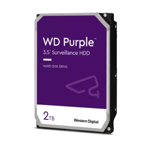 هارد داخلي ويسترن ديجيتال 2 تيرابايت WD Purple - ساتا 6 جيجابايت/ثانية، ذاكرة كاش 256 ميجا -  WD23PURZ