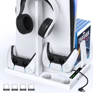 OIVO Vertical Stand with Controller Charging Station &amp; Suction Cooling Fan
