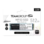 TEAMGROUP MP33 512GB NVMe 1.3 PCIe Gen3x4 M.2 2280 Internal Solid State Drive SSD - TM8FP6512GOC101