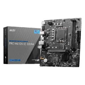 اللوحة الأم من ام اس اي PRO H610M-E DDR4, LGA 1700 Intel H610 SATA 6 جيجا Micro-ATX